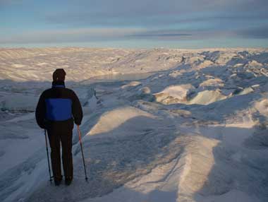 Wanderer in Grönland