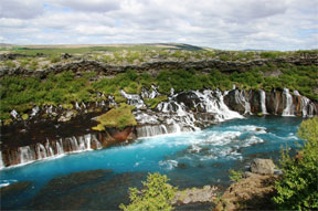 Lavawasserfälle Hraunfossar