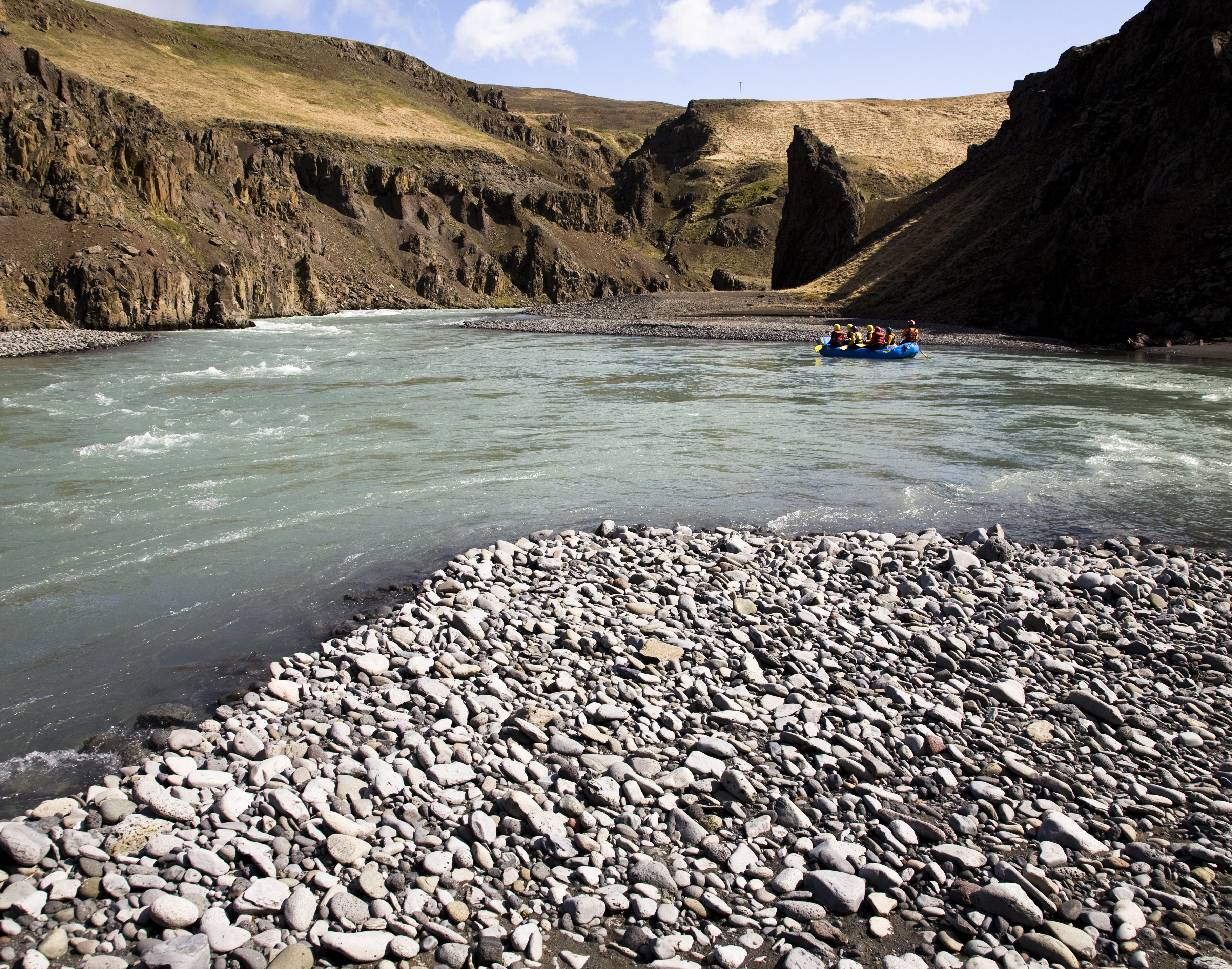 River-Rafting in Island für die ganze Familie