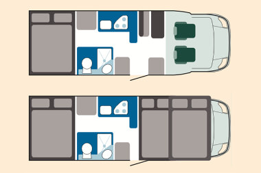 Wohnmobil X30 Umriss
