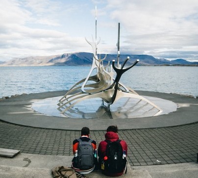 Skulptur Sólfar in Reykjavík in Island. Foto Iceland Explorer, Visit Iceland