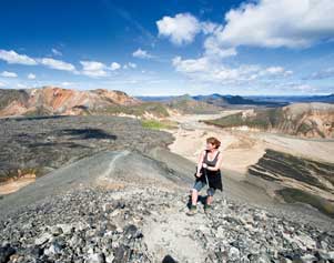 Im unbewohnten Hochland Islands kann man vor allem bei Kerlingarfjöll und Landmannalaugar gut wandern.