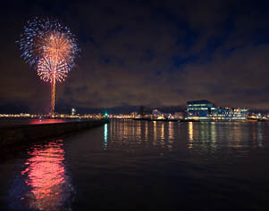 Feuerwerk über Reykjavík zu Silvester