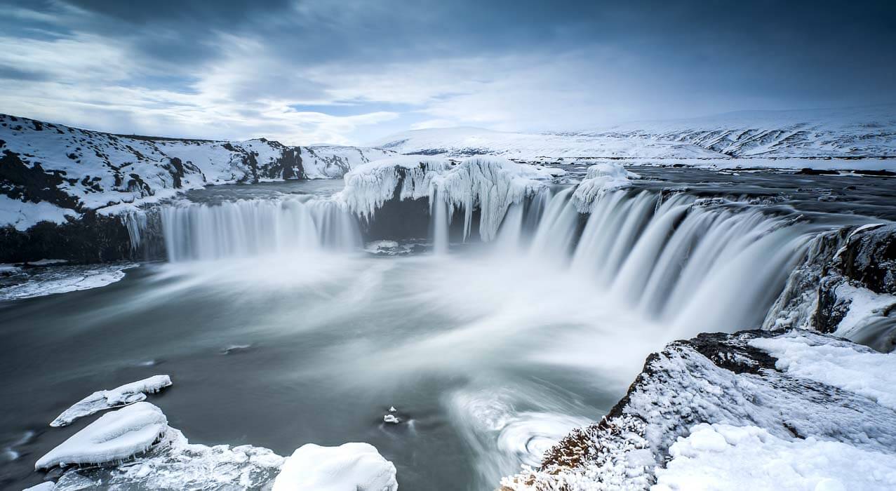 Godafoss im Winter