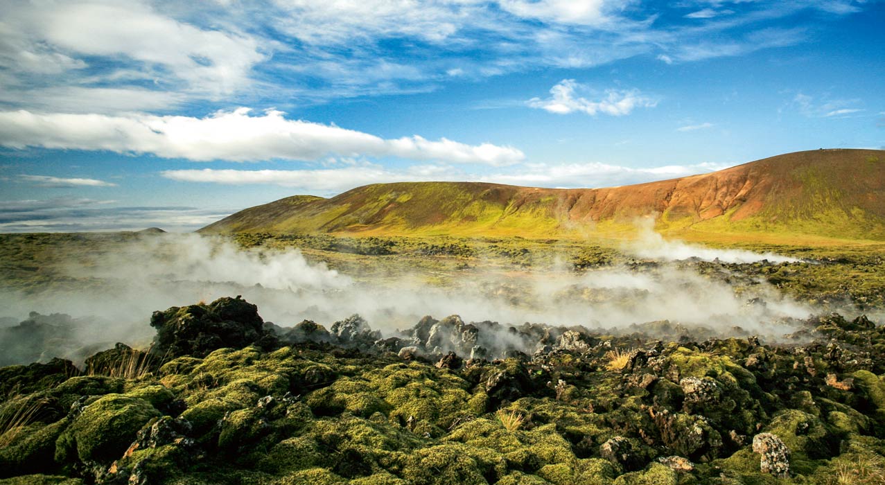 heisse Quellen und Schlammtöpfe von Krisuvik in Island