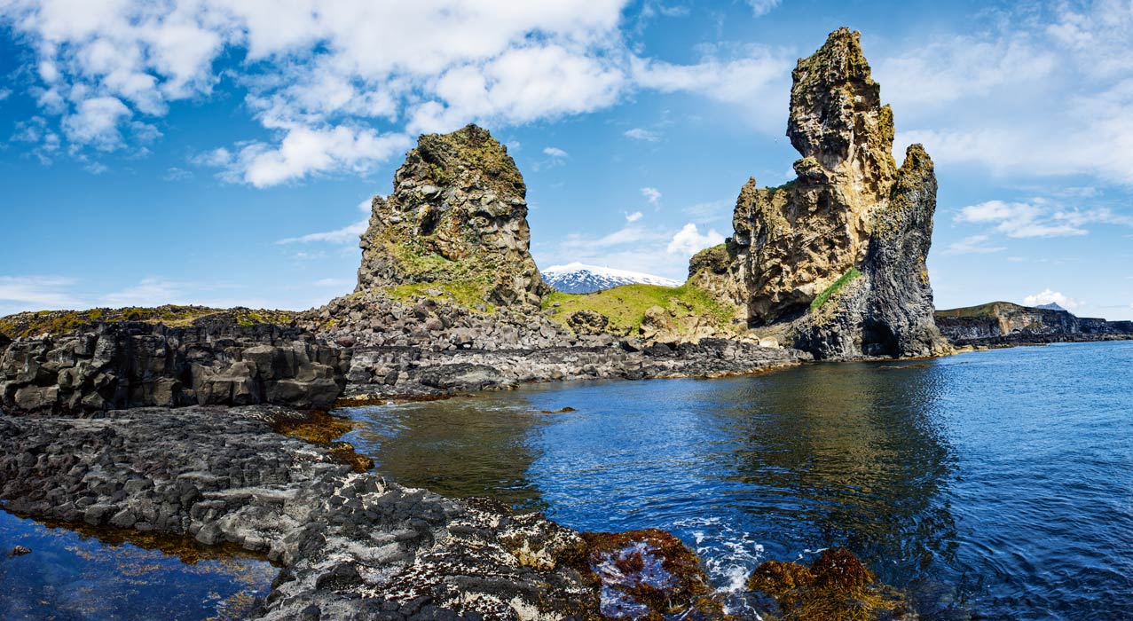 Die Vogelfelsen auf der Halbinsel Snæfellsnes in Island
